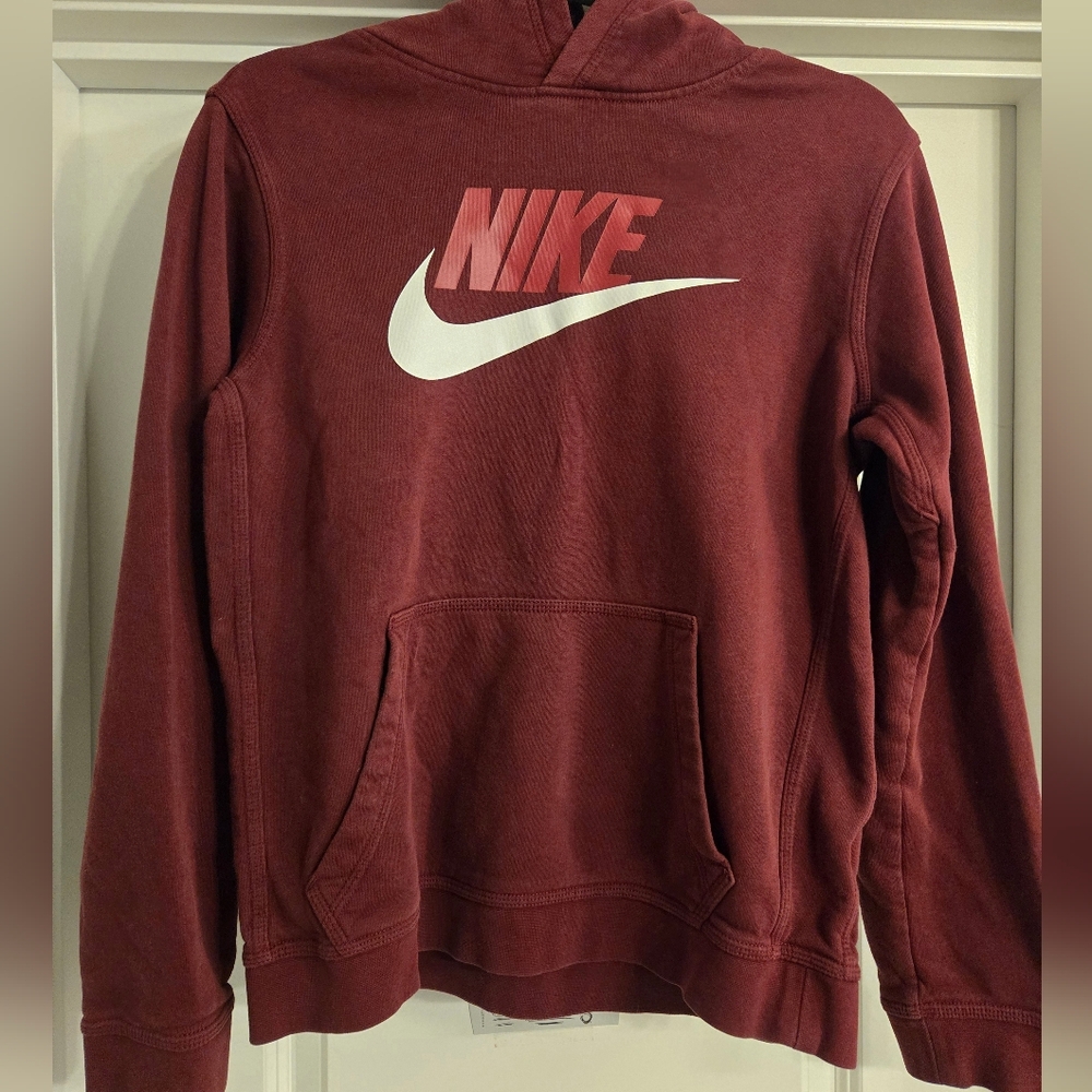Nike Kids XL Maroon Hoodie Sweatshirt